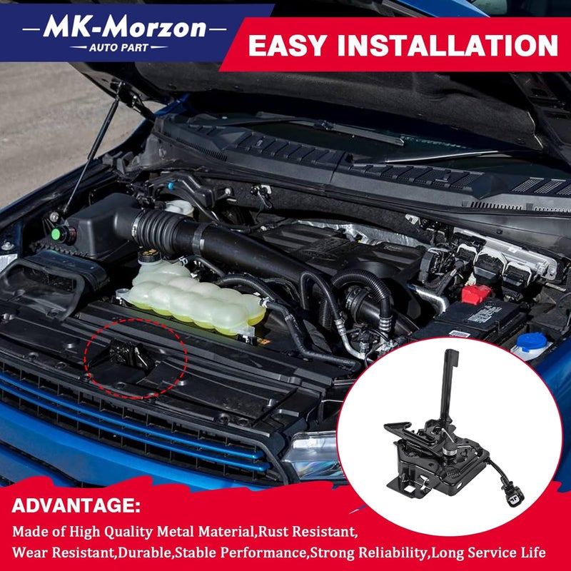 MK-Morzon Front Hood Latch Lock Compatible with 2015-2020 Ford F150 Replaces# FL3Z-16700-B Engine Bonnet Lock Hood Lacth Assembly - Image 4